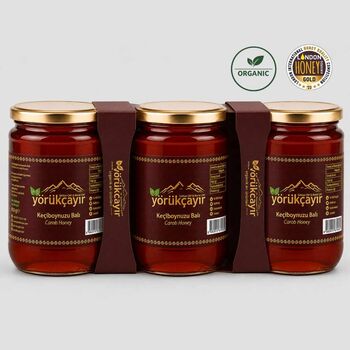 Yörükçayır Organik Keçiboynuzu Balı 3 x 850 g