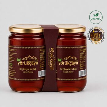 Yörükçayır organik keçiboynuzu balı 2 x 850 gr