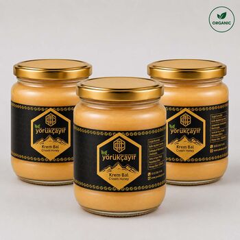Yörükçayır organik krem bal 3 x 500 gr
