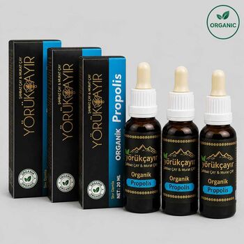 Yörükçayır Organik Propolis damla 3 x 20ml