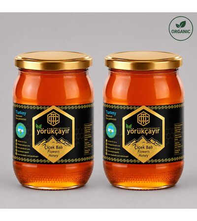 Yörükçayır Organik Çiçek Balı 2 x 450 g | Avantaj Paketi