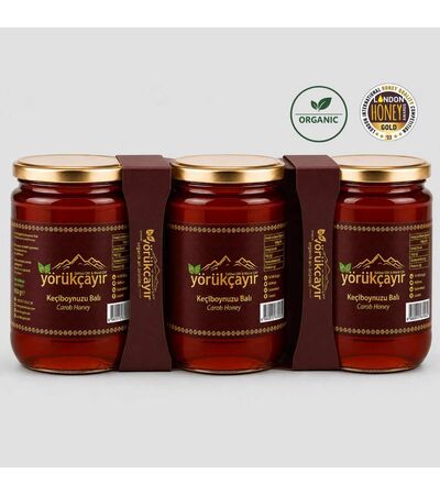 Yörükçayır Organik Keçiboynuzu Balı 3 x 850 g