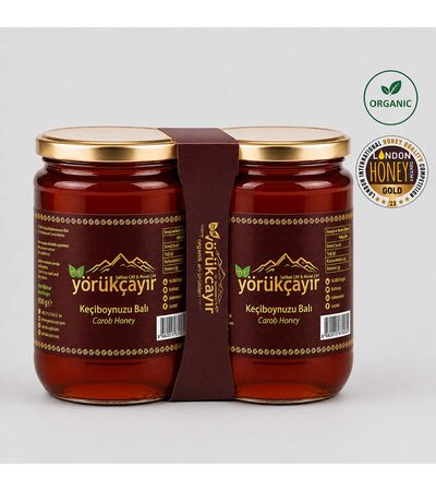 Yörükçayır organik keçiboynuzu balı 2 x 850 gr