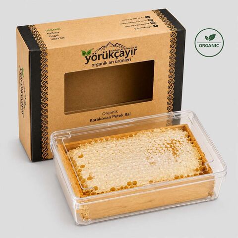 Organik Karakovan Petek Bal Yörükçayır 500g